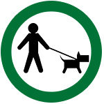icon showing dogs on leashes allowed