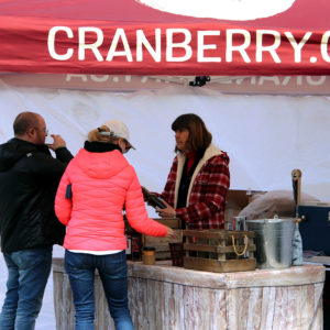 sampling local craft wine and beer at muskoka lakes farm and winery