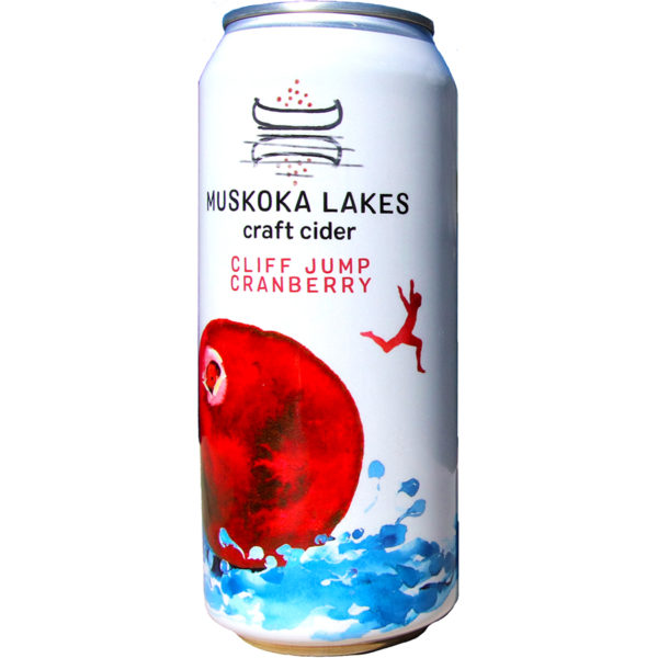 muskoka lakes cliff jump cranberry cider can