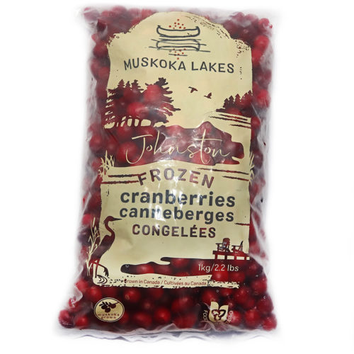 bag of muskoka lakes frozen cranberries 1 kg