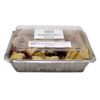 container of cranberry blueberry french toast bake