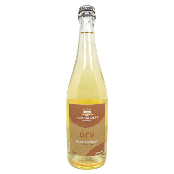 bottle of orv bottle craft cider from muskoka lakes farm & winery