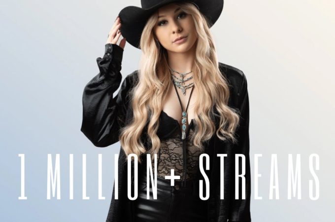 Jessica Sevier with text 1 million plus streams