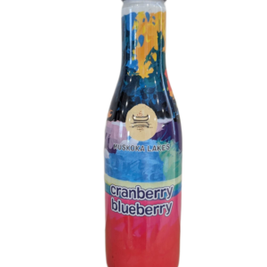 a bottle shaped can of Cranberry-Blueberry Wine